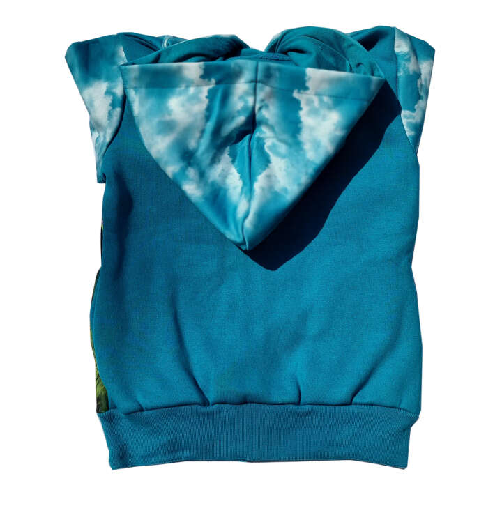 Kinder Sweatjacke mit verschiedenen Motiven: Pferde/Traktor (Olivgrün und Navy)